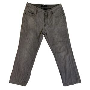 N Net Fashion Jeans Mens Sz 29 33"x37.5" Y2K Black Acid Wash Baggy Hip Hop Pants